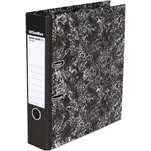 OfficeMax Lever Arch File A4 Mottled Black OfficeMax MySchool