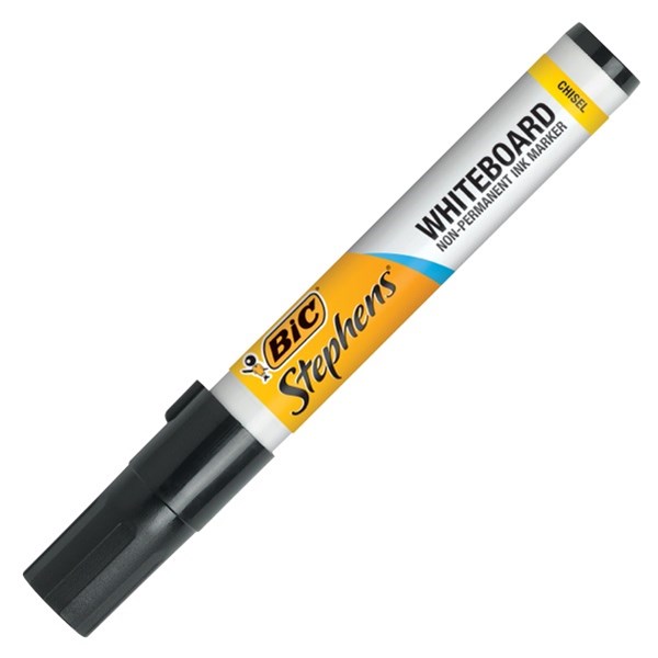 Bic Stephens Black Whiteboard Marker Chisel Tip OfficeMax MySchool