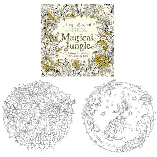 Magical Jungle Adult Colouring Book 80 Pages OfficeMax MySchool