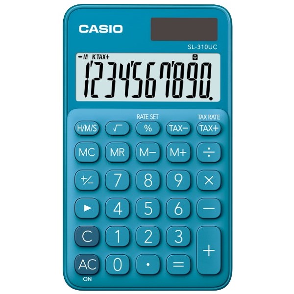 Casio SL310UCBU Handheld Calculator Blue | OfficeMax MySchool