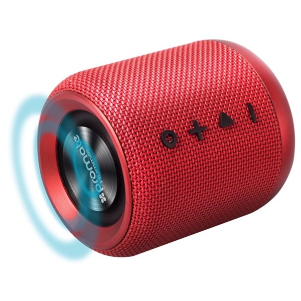 Promate Hummer Bluetooth Speaker With BuiltIn FM Tuner Red OfficeMax