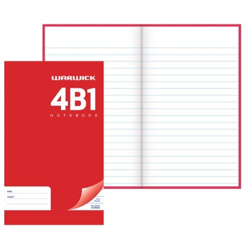 Warwick 4B1 Hardcover Note Book 7mm Ruled 64 Leaves | OfficeMax MySchool