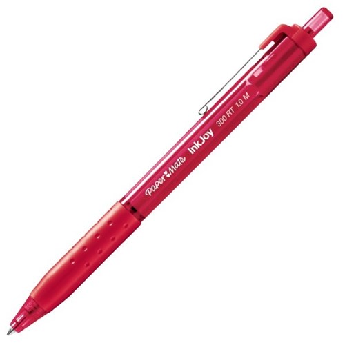 Paper Mate InkJoy 300 Red Retractable Ballpoint Pen 1.0mm Medium Tip ...