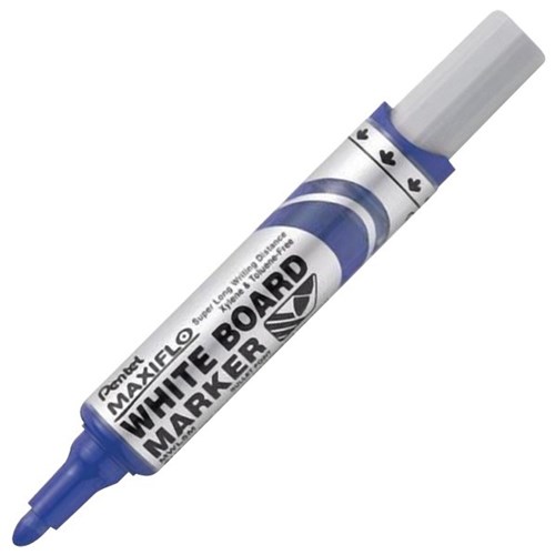 Pentel Maxiflo Blue Whiteboard Marker Bullet Tip | OfficeMax MySchool